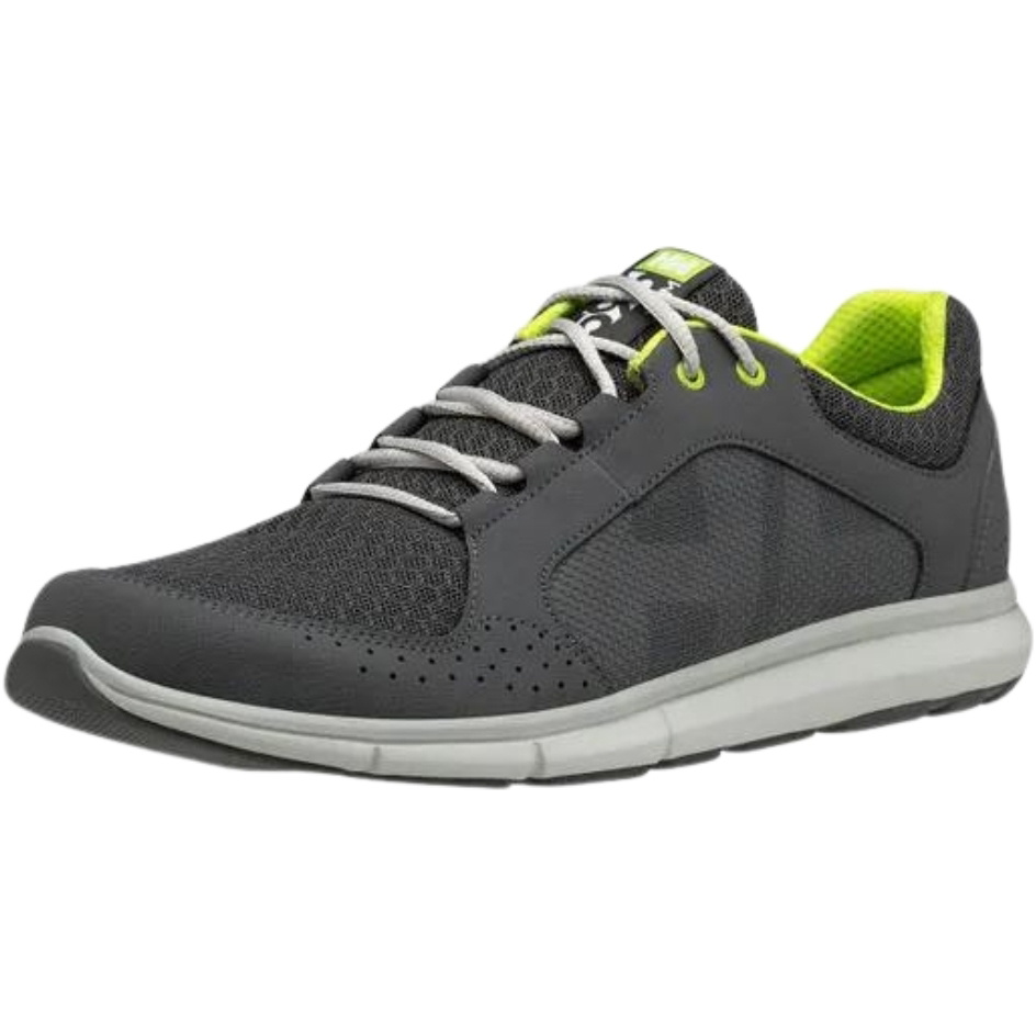 2026 Helly Hansen Männer Ahiga V4 Hydropower Segelschuhe 11582 - Charcoal / Ebenholz / Hellgrau